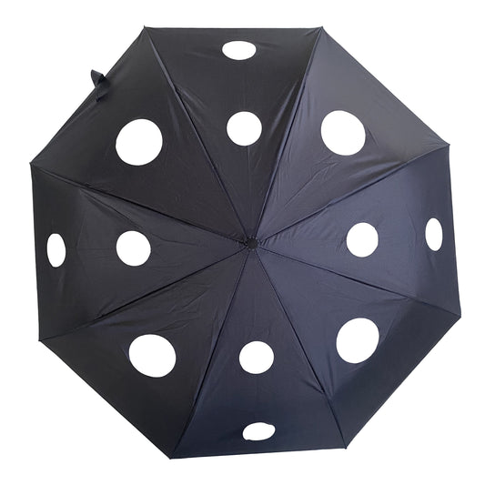 Haptischer Regenschirm mit Löchern